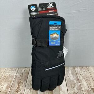 ZeroXposur Snow Gloves Men’s M/L Thinsulate Waterproof Breathable Black Warmest